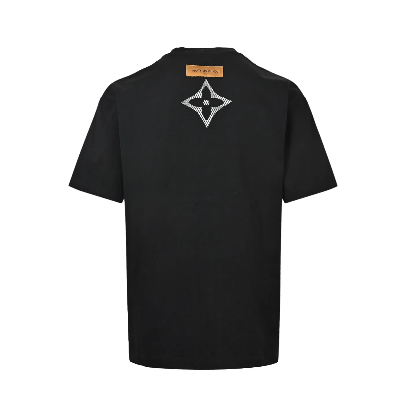 Louis Vuitton/Louis Vuitton flocked logo printed short sleeves